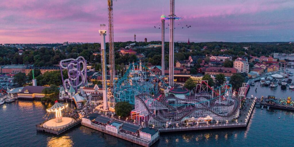 Gröna Lund is Stockholm's famous amusement park and one of the city's most exciting attractions for families.